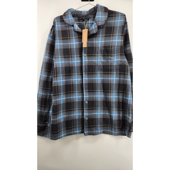 Skims Unisex Medium Fleece Glacier Plaid Sleep Set ST-PNS-4087 NWT